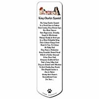King Charles Spaniel Dogs Bookmark, Book mark, Printed full colour