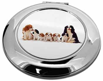 King Charles Spaniel Dogs Make-Up Round Compact Mirror