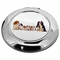King Charles Spaniel Dogs Make-Up Round Compact Mirror