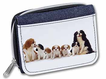 King Charles Spaniel Dogs Unisex Denim Purse Wallet