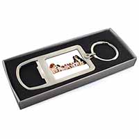 King Charles Spaniel Dogs Chrome Metal Bottle Opener Keyring in Box