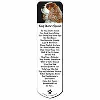 Blenheim King Charles Spaniel Bookmark, Book mark, Printed full colour