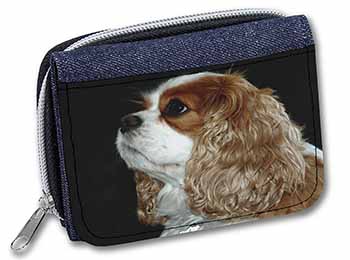 Blenheim King Charles Spaniel Unisex Denim Purse Wallet