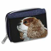 Blenheim King Charles Spaniel Unisex Denim Purse Wallet