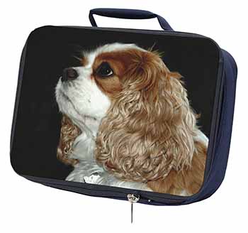 Blenheim King Charles Spaniel Navy Insulated School Lunch Box/Picnic Bag