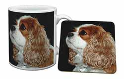 Blenheim King Charles Spaniel Mug and Coaster Set