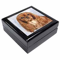 Ruby King Charles Spaniel Dog Keepsake/Jewellery Box