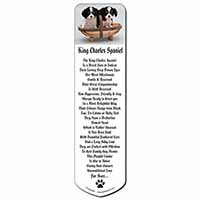 King Charles Spaniel Puppy Dogs Bookmark, Book mark, Printed full colour