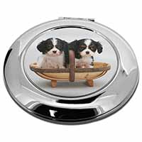 King Charles Spaniel Puppy Dogs Make-Up Round Compact Mirror