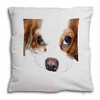 Cavalier King Charles Spaniel Soft White Velvet Feel Scatter Cushion