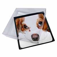 4x Cavalier King Charles Spaniel Picture Table Coasters Set in Gift Box