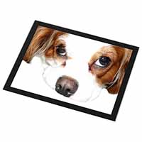 Cavalier King Charles Spaniel Black Rim High Quality Glass Placemat