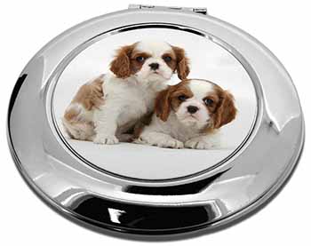 Blenheim King Charles Spaniels Make-Up Round Compact Mirror