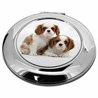 Blenheim King Charles Spaniels Make-Up Round Compact Mirror