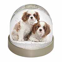 Blenheim King Charles Spaniels Snow Globe Photo Waterball