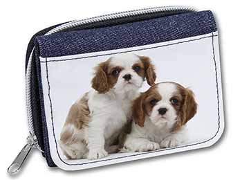 Blenheim King Charles Spaniels Unisex Denim Purse Wallet