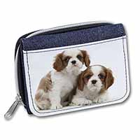 Blenheim King Charles Spaniels Unisex Denim Purse Wallet