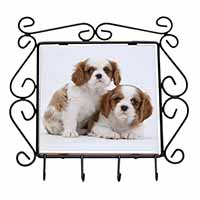 Blenheim King Charles Spaniels Wrought Iron Key Holder Hooks