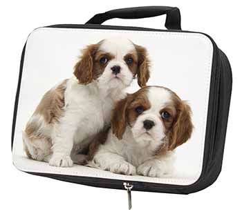 Blenheim King Charles Spaniels Black Insulated School Lunch Box/Picnic Bag