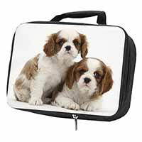 Blenheim King Charles Spaniels Black Insulated School Lunch Box/Picnic Bag