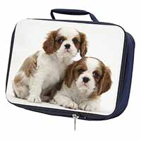 Blenheim King Charles Spaniels Navy Insulated School Lunch Box/Picnic Bag