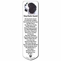 Tri-Colour King Charles Spaniel Dog Bookmark, Book mark, Printed full colour