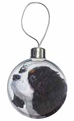 Tri-Colour King Charles Spaniel Dog Christmas Bauble