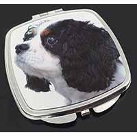 Tri-Colour King Charles Spaniel Dog Make-Up Compact Mirror