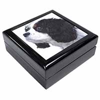 Tri-Colour King Charles Spaniel Dog Keepsake/Jewellery Box