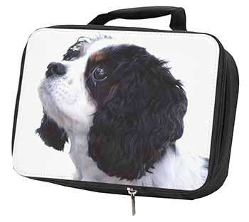 Tri-Colour King Charles Spaniel Dog Black Insulated School Lunch Box/Picnic Bag