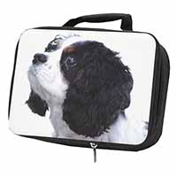 Tri-Colour King Charles Spaniel Dog Black Insulated School Lunch Box/Picnic Bag