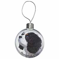 Tri-Col King Charles-With Love Christmas Bauble