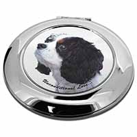 Tri-Col King Charles-With Love Make-Up Round Compact Mirror