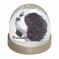 Tri-Col King Charles-With Love Snow Globe Photo Waterball