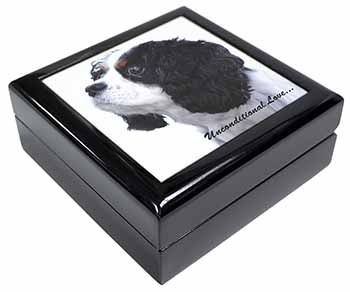 Tri-Col King Charles-With Love Keepsake/Jewellery Box