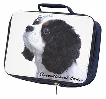 Tri-Col King Charles-With Love Navy Insulated School Lunch Box/Picnic Bag