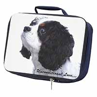 Tri-Col King Charles-With Love Navy Insulated School Lunch Box/Picnic Bag