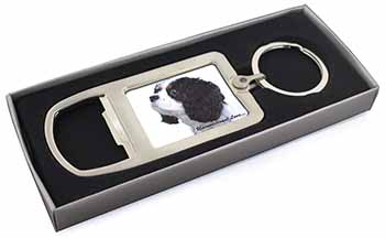 Tri-Col King Charles-With Love Chrome Metal Bottle Opener Keyring in Box