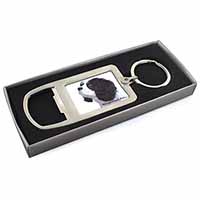 Tri-Col King Charles-With Love Chrome Metal Bottle Opener Keyring in Box