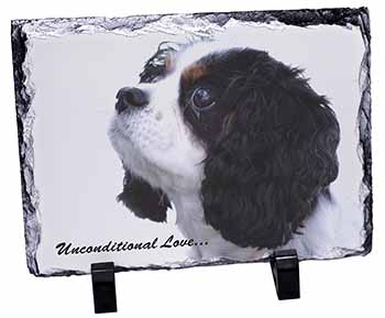 Tri-Col King Charles-With Love, Stunning Photo Slate