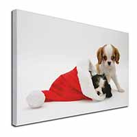 Christmas King Charles Canvas X-Large 30"x20" Wall Art Print