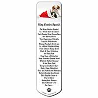 Christmas King Charles Bookmark, Book mark, Printed full colour