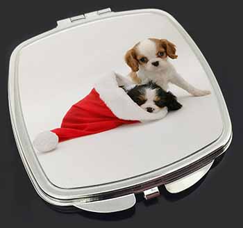 Christmas King Charles Make-Up Compact Mirror