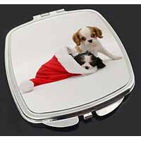 Christmas King Charles Make-Up Compact Mirror