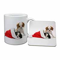 Christmas King Charles Mug and Coaster Set