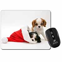 Christmas King Charles Computer Mouse Mat