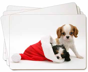 Christmas King Charles Picture Placemats in Gift Box