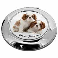 Blenheim King Charles Spaniels Make-Up Round Compact Mirror