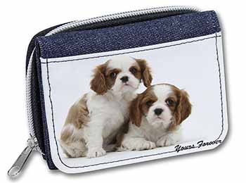 Blenheim King Charles Spaniels Unisex Denim Purse Wallet