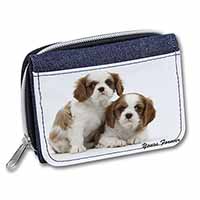 Blenheim King Charles Spaniels Unisex Denim Purse Wallet